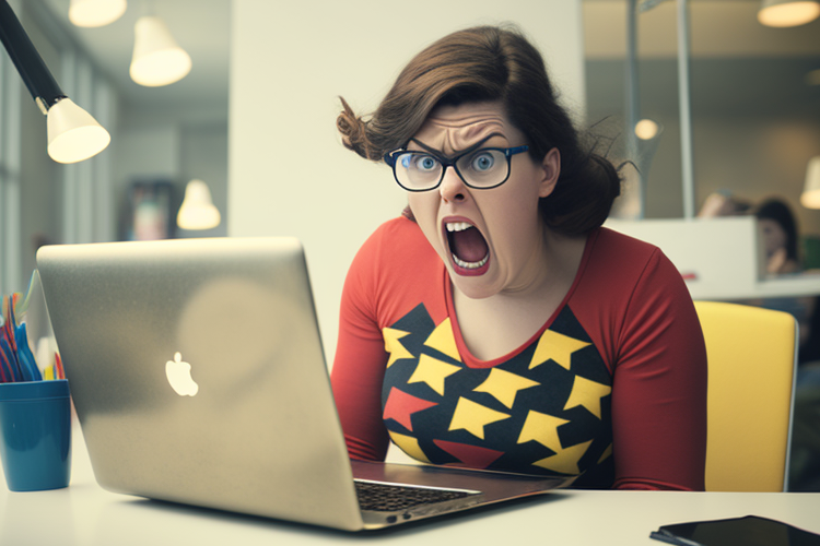 Woman Angry at System